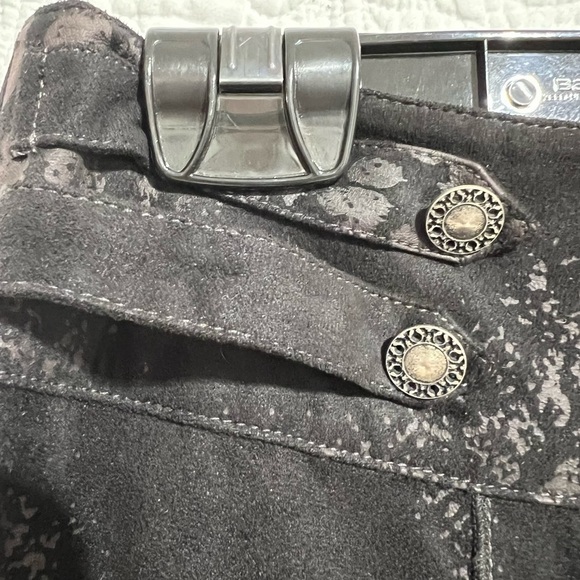 BELLISSIMA Leopard Print Faux Suede Midi Western Full Skirt, Size 6, -#328 - Picture 6 of 12